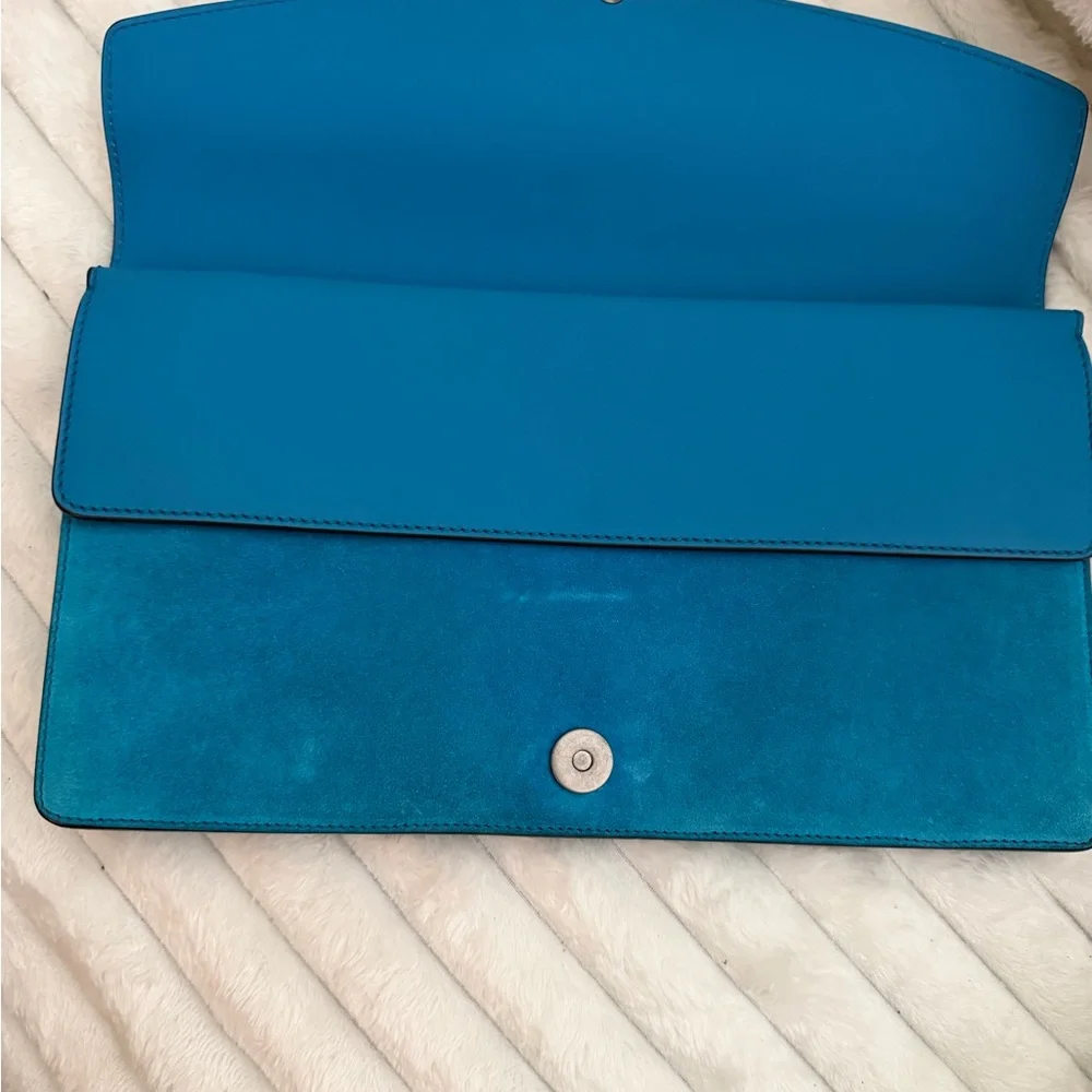 Gucci Dionysus Suede Envelope Clutch with Antique Silver-Tone Hardware